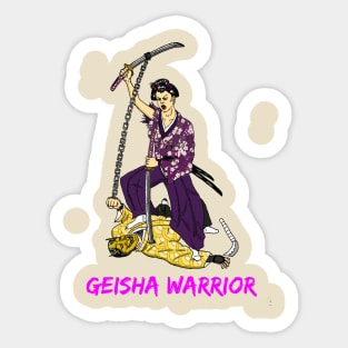 Geisha Warrior Sticker